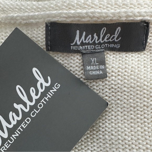 Marled patriotic LOVE sweater NWT XL - Picture 4 of 6